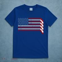 Hockey Stick USA American Flag T-Shirt thumb 5