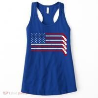 Hockey Stick USA American Flag Women's Tank Top thumb 0