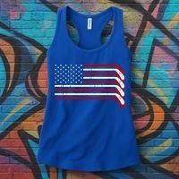 Hockey Stick USA American Flag Women's Tank Top thumb 3