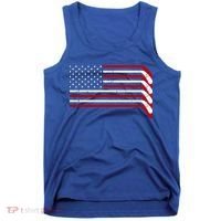 Hockey Stick USA American Flag Tank Top thumb 0