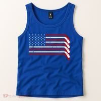Hockey Stick USA American Flag Tank Top thumb 2