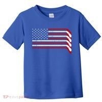 Hockey Stick USA American Flag Toddler T-Shirt thumb 0