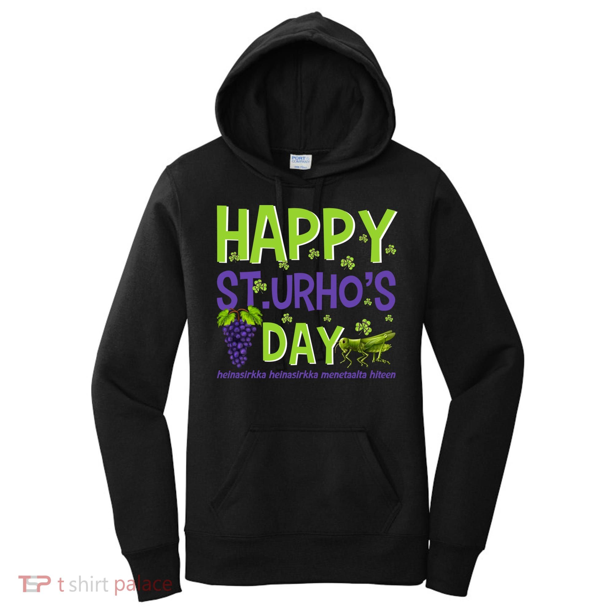 Happy St Urho's Day Funny Cool Gift Women's Hoodie