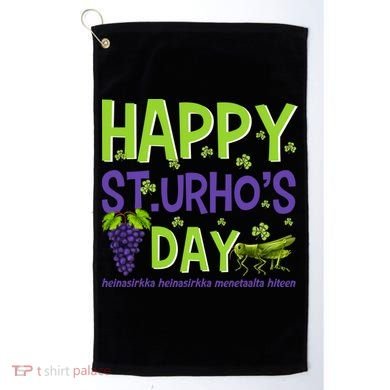 Happy St Urho's Day Funny Cool Gift Golf Towel