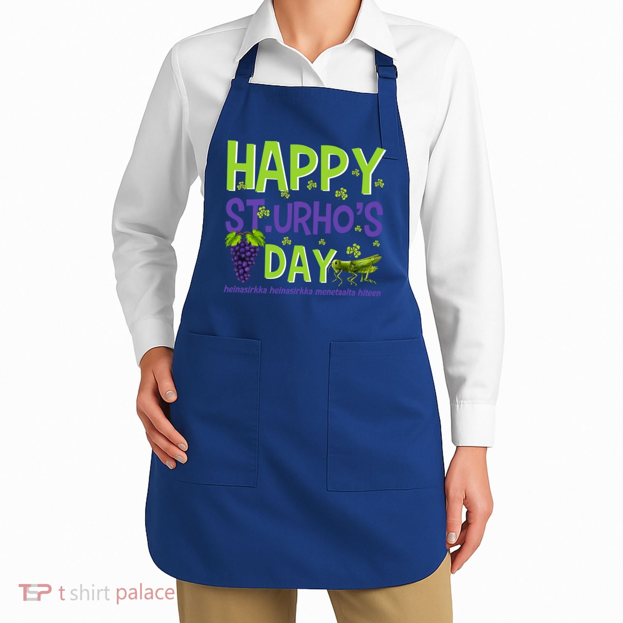 Happy St Urho's Day Funny Cool Gift Apron
