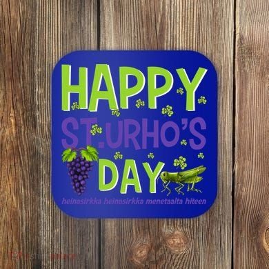 Happy St Urho's Day Funny Cool Gift Coaster