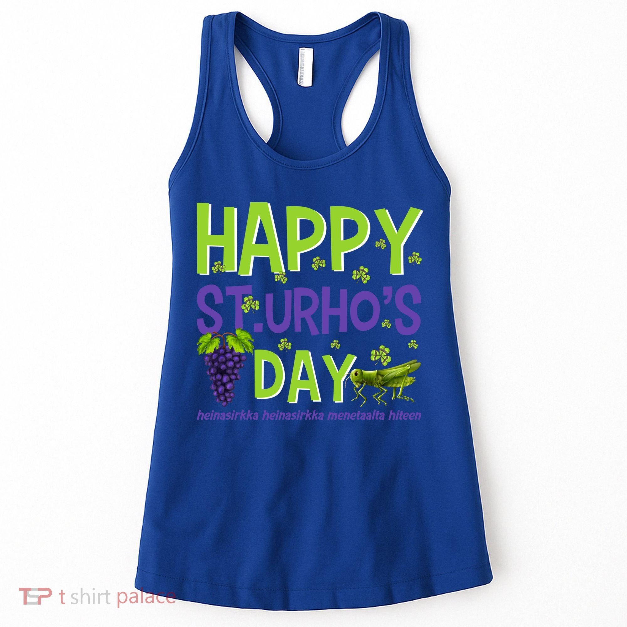 Happy St Urho's Day Funny Cool Gift Women's Tank Top
