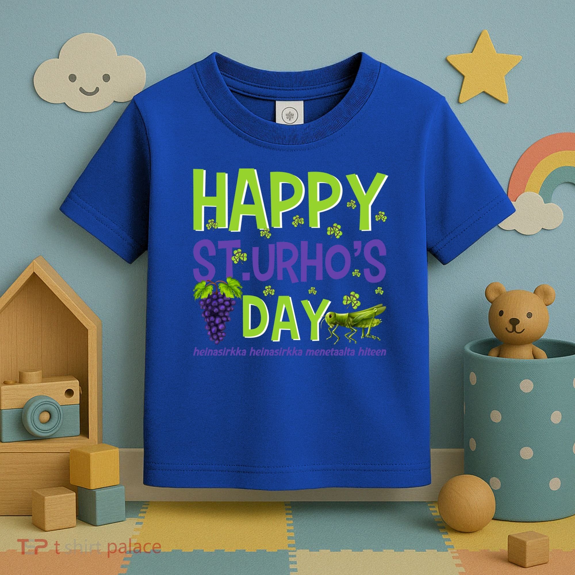 Happy St Urho's Day Funny Cool Gift Toddler T-Shirt