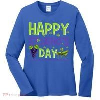 Happy St Urho's Day Funny Cool Gift Women's Long Sleeve Shirt thumb 0
