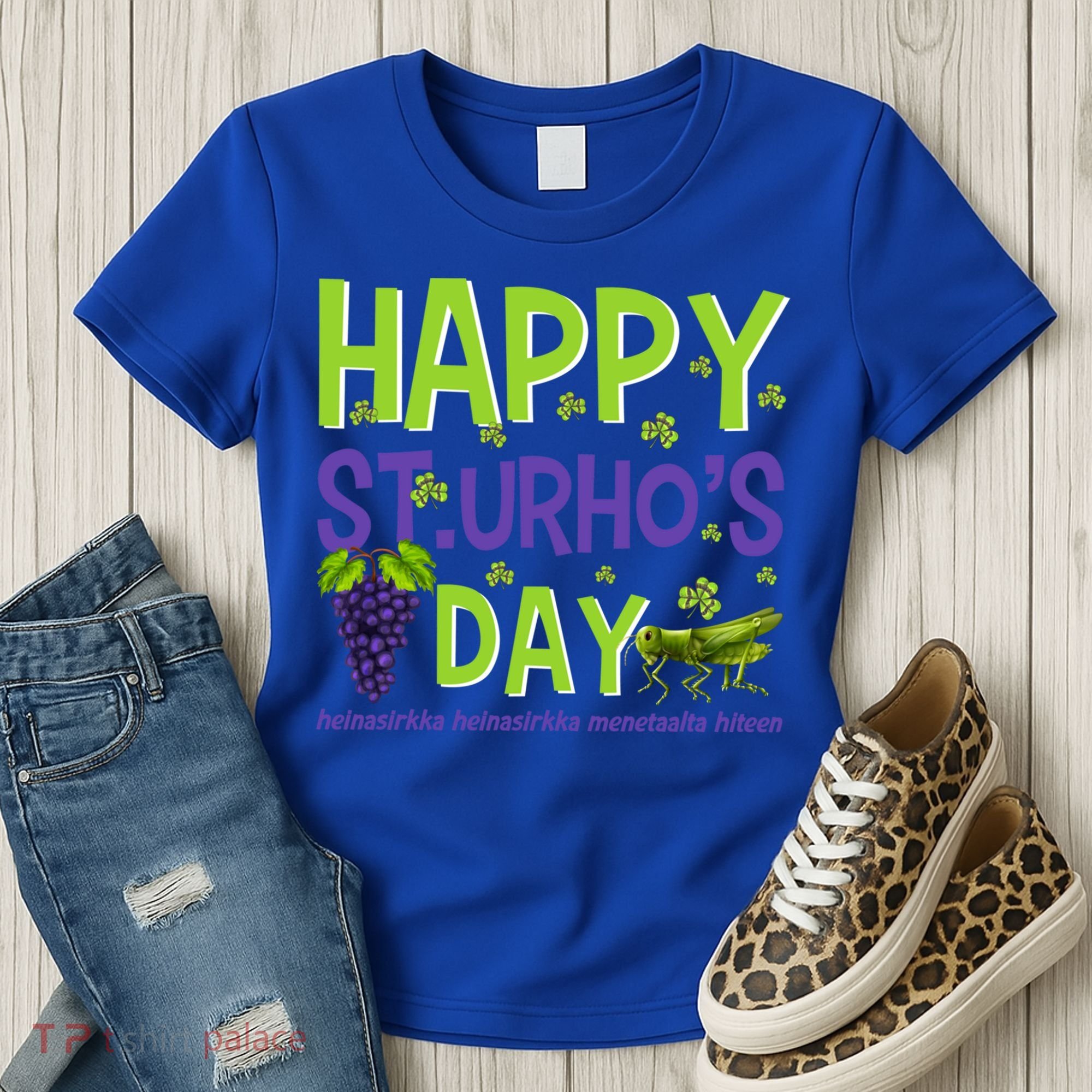 Happy St Urho's Day Funny Cool Gift Women's T-Shirt