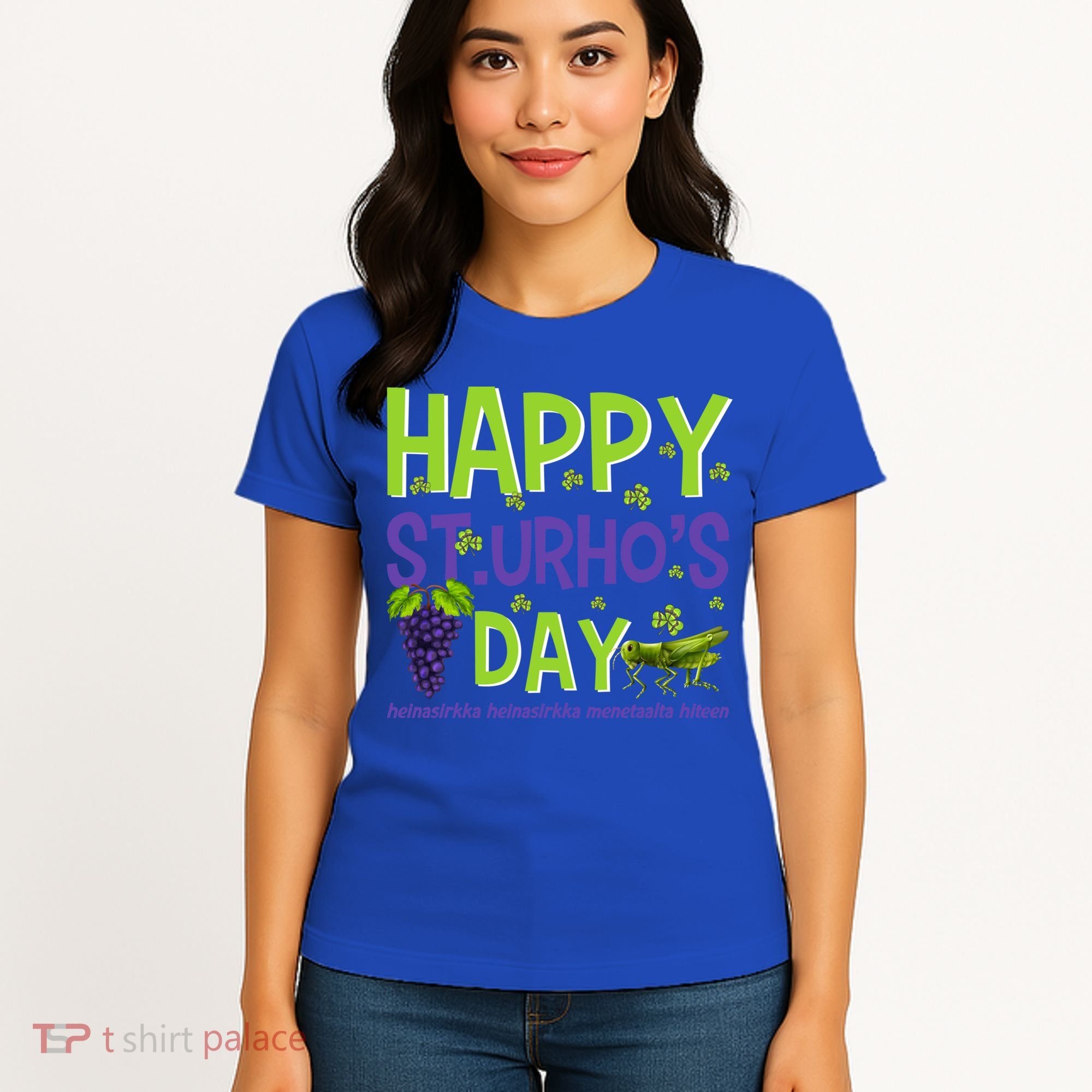 Happy St Urho's Day Funny Cool Gift Women's T-Shirt