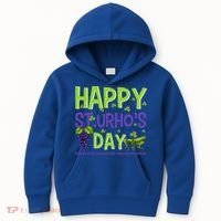 Happy St Urho's Day Funny Cool Gift Kids Hoodie thumb 0