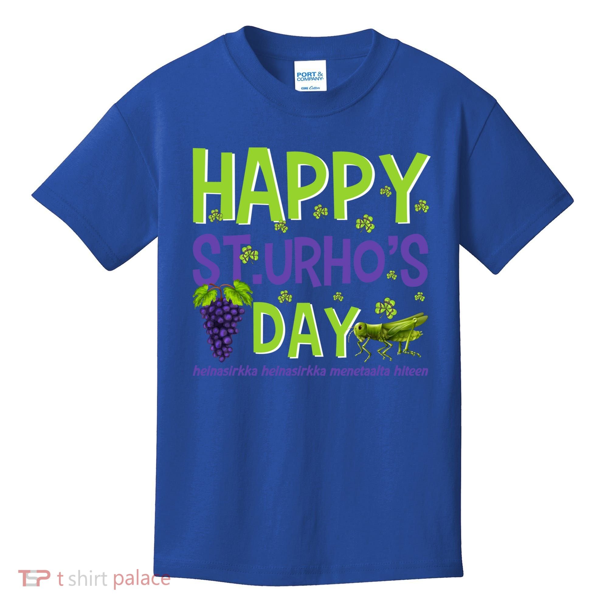 Happy St Urho's Day Funny Cool Gift Kids T-Shirt