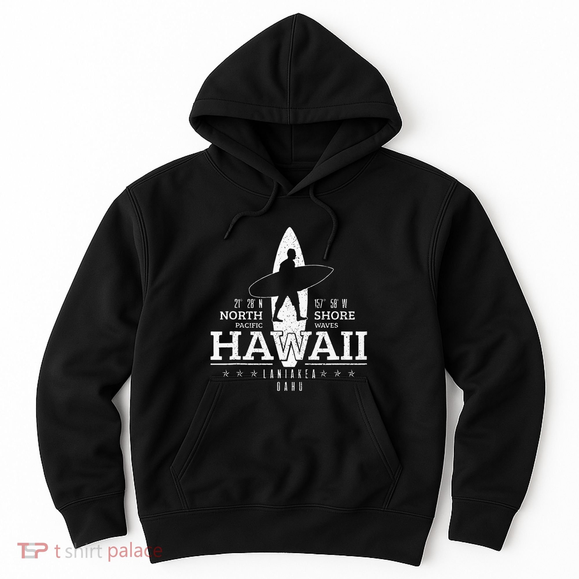 Hawaii Surfing Uaho Beach North Shore Surf Surfer Gift Hoodie