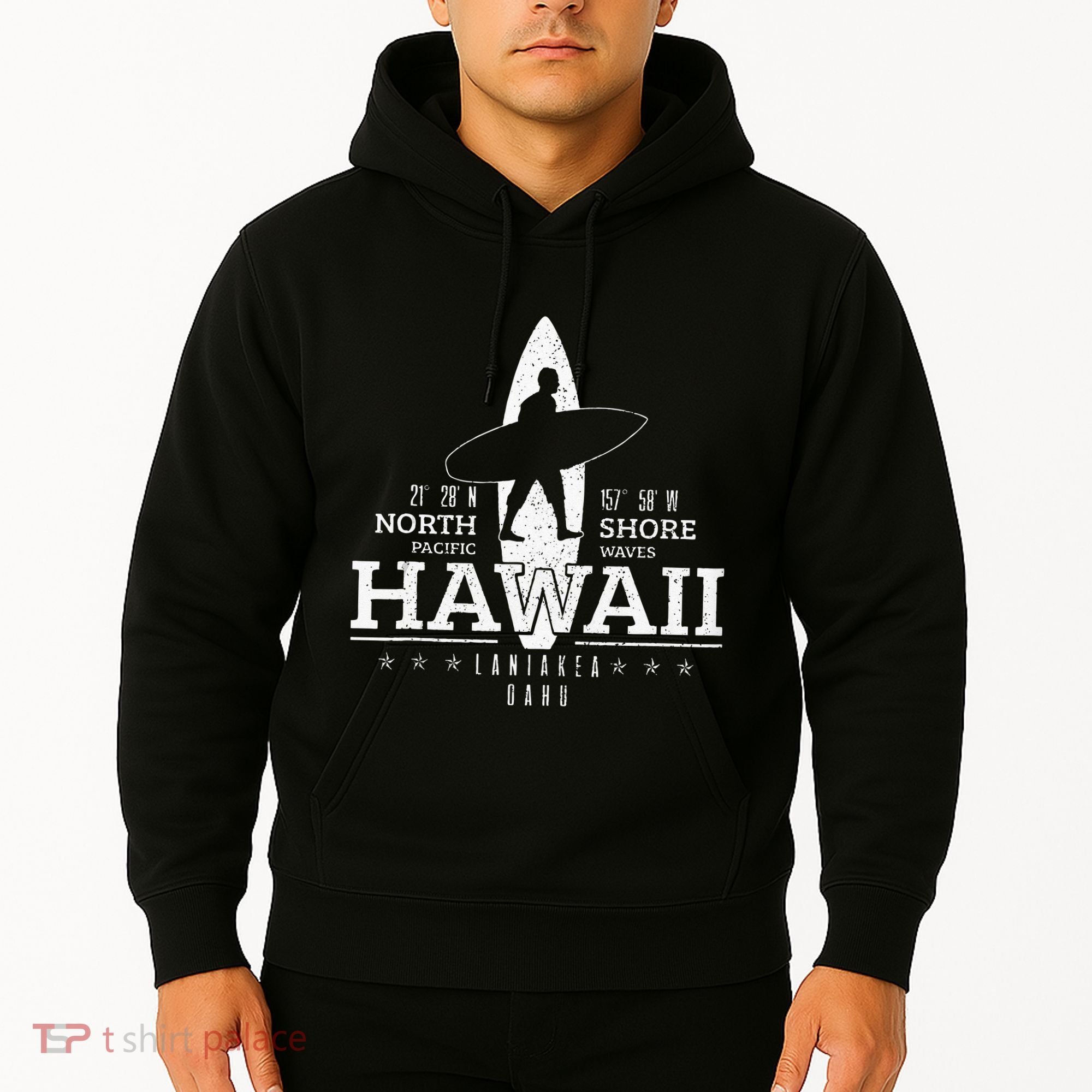 Hawaii Surfing Uaho Beach North Shore Surf Surfer Gift Hoodie