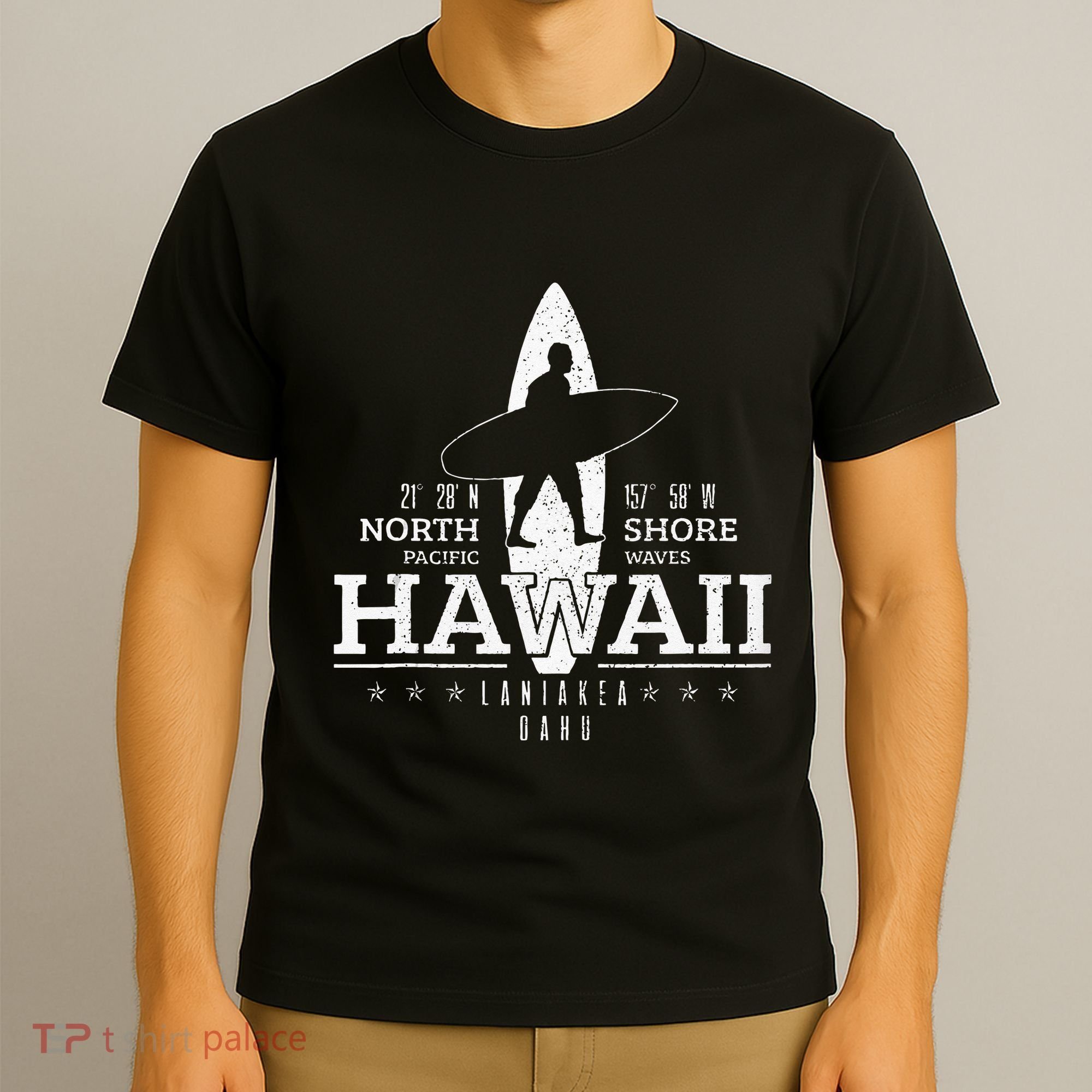Hawaii Surfing Uaho Beach North Shore Surf Surfer Gift T-Shirt