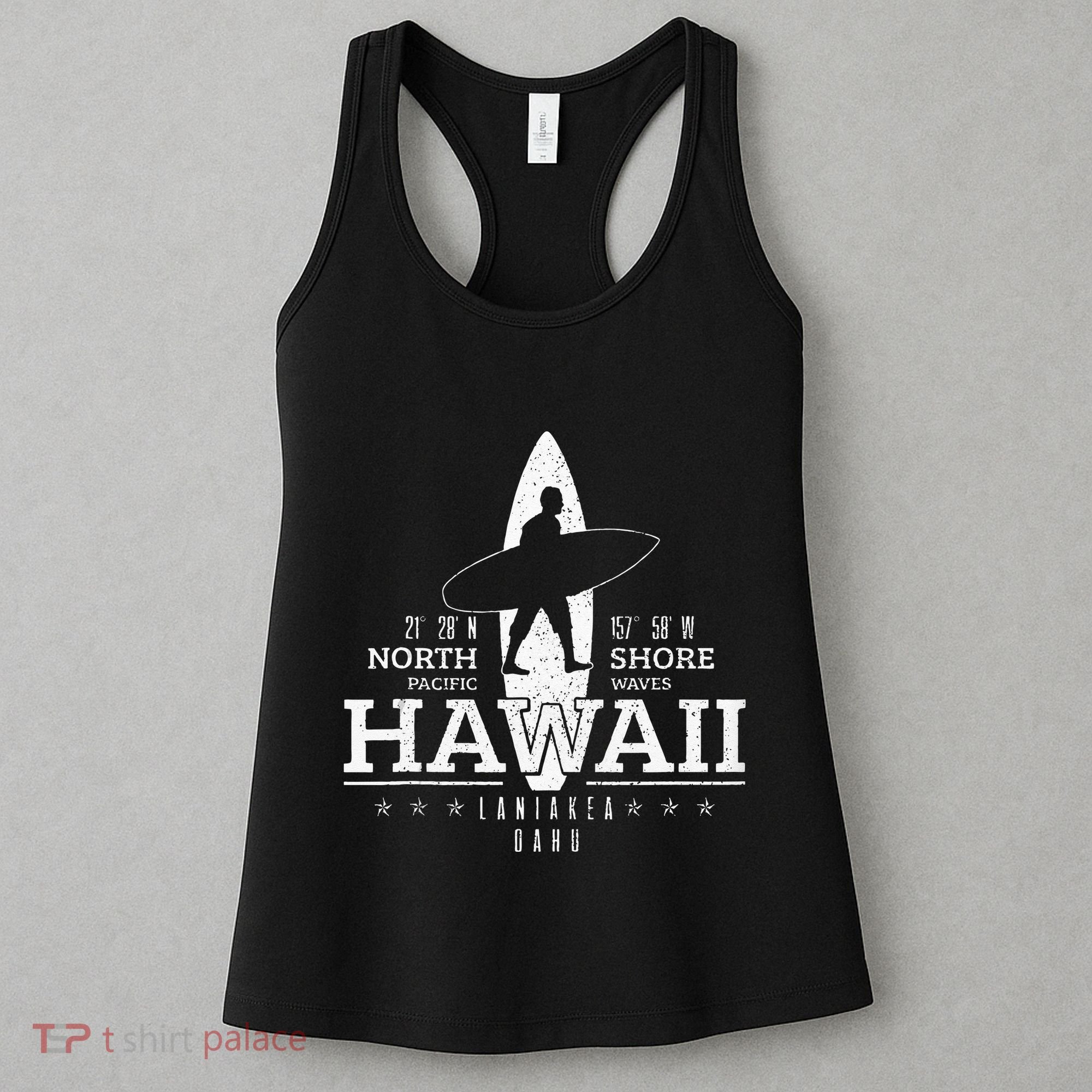 Hawaii Surfing Uaho Beach North Shore Surf Surfer Gift Women's Tank Top