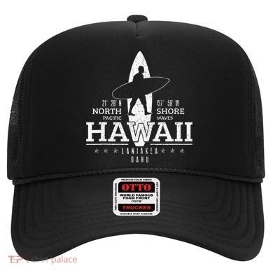Hawaii Surfing Uaho Beach North Shore Surf Surfer Gift Hat