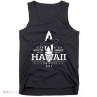 Hawaii Surfing Uaho Beach North Shore Surf Surfer Gift Tank Top thumb 0