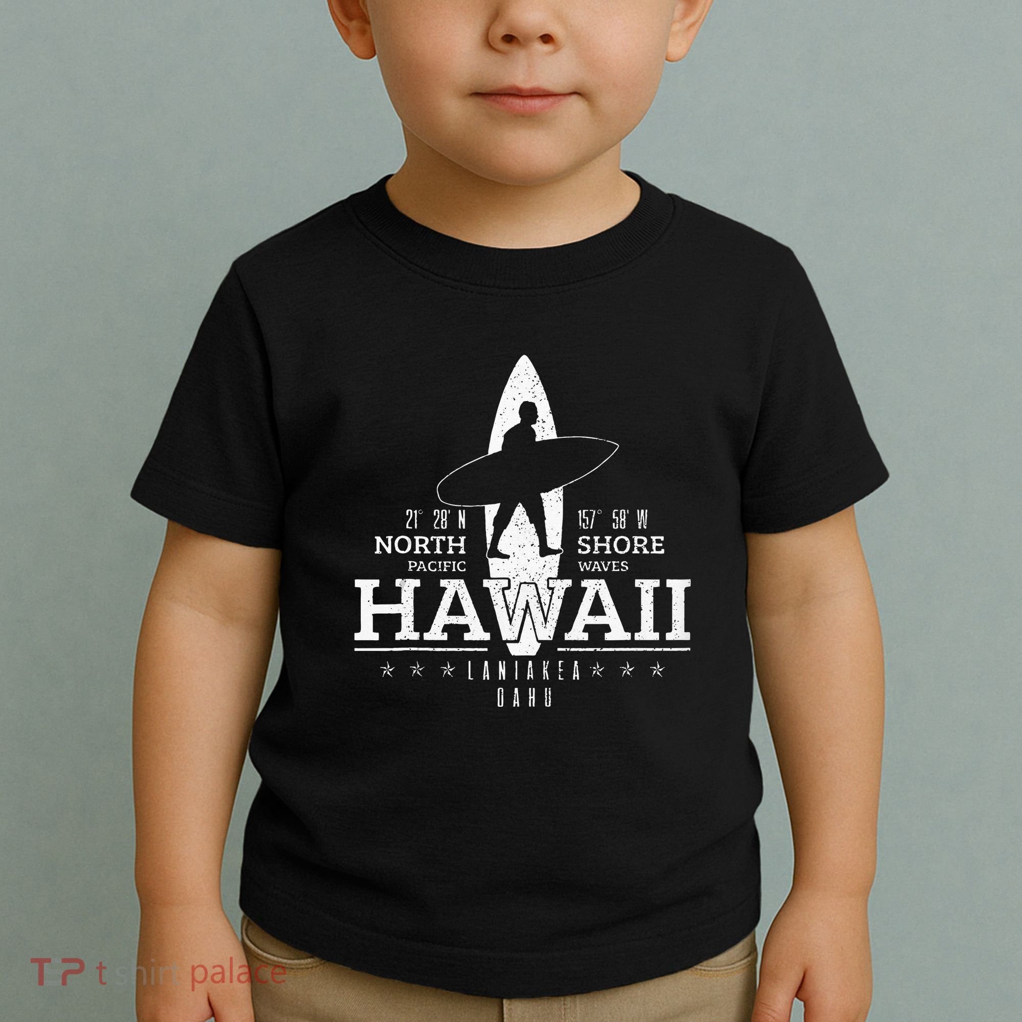 Hawaii Surfing Uaho Beach North Shore Surf Surfer Gift Toddler T-Shirt