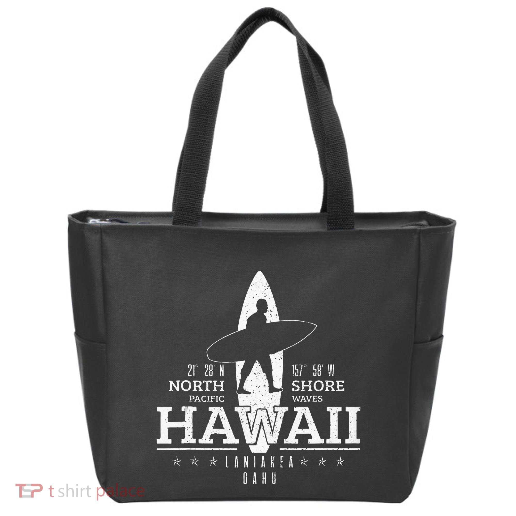 Hawaii Surfing Uaho Beach North Shore Surf Surfer Gift Tote Bag