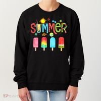 Hello Summer Vacation Ice Cream Popsicle Ice Lolly Gifts (1) Women's Sweatshirt thumb 0