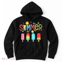 Hello Summer Vacation Ice Cream Popsicle Ice Lolly Gifts (1) Hoodie thumb 0