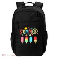 Hello Summer Vacation Ice Cream Popsicle Ice Lolly Gifts (1) Backpack thumb 0