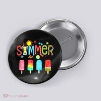 Hello Summer Vacation Ice Cream Popsicle Ice Lolly Gifts (1) Button thumb 0