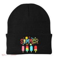 Hello Summer Vacation Ice Cream Popsicle Ice Lolly Gifts (1) Beanie thumb 0