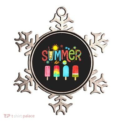 Hello Summer Vacation Ice Cream Popsicle Ice Lolly Gifts (1) Ornament