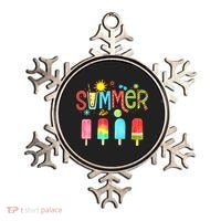Hello Summer Vacation Ice Cream Popsicle Ice Lolly Gifts (1) Ornament thumb 0