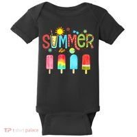 Hello Summer Vacation Ice Cream Popsicle Ice Lolly Gifts (1) Baby Bodysuit thumb 0