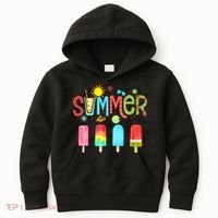 Hello Summer Vacation Ice Cream Popsicle Ice Lolly Gifts (1) Kids Hoodie thumb 0