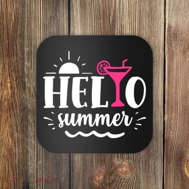 Hello Summer Vacation Fun Coaster