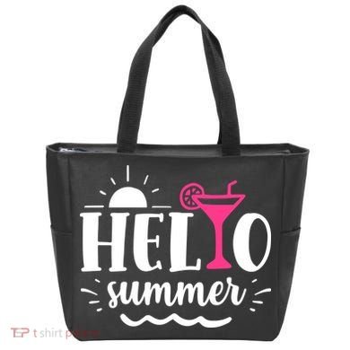 Hello Summer Vacation Fun Tote Bag