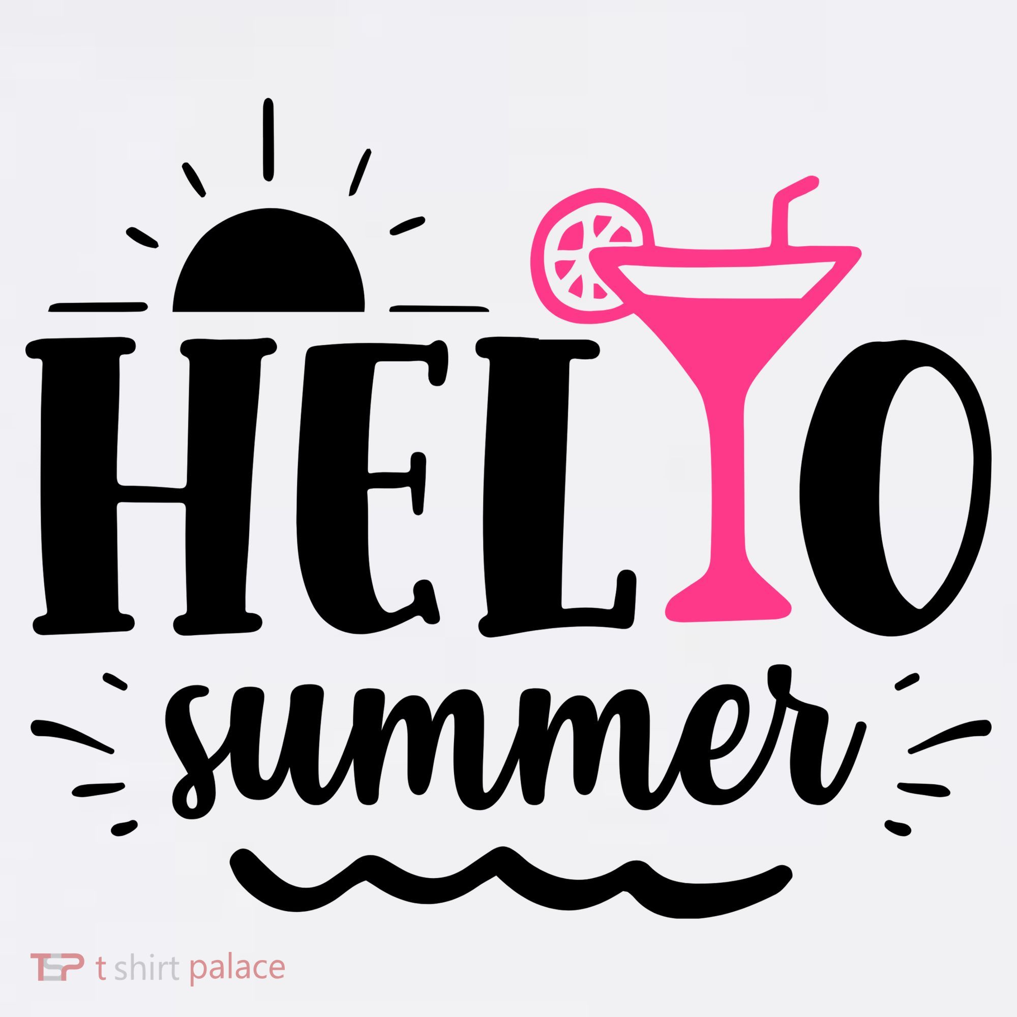 Hello Summer Vacation Fun Doggie Tank