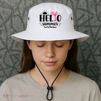 Hello Summer Vacation Fun Bucket Hat thumb 3