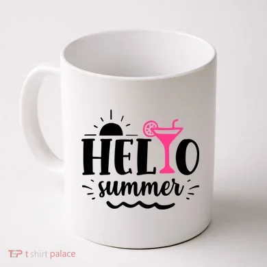 Hello Summer Vacation Fun Coffee Mug