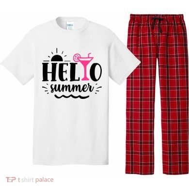 Hello Summer Vacation Fun Pajama Set
