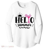 Hello Summer Vacation Fun Women's Perfect Tri Tunic Long Sleeve Shirt thumb 0