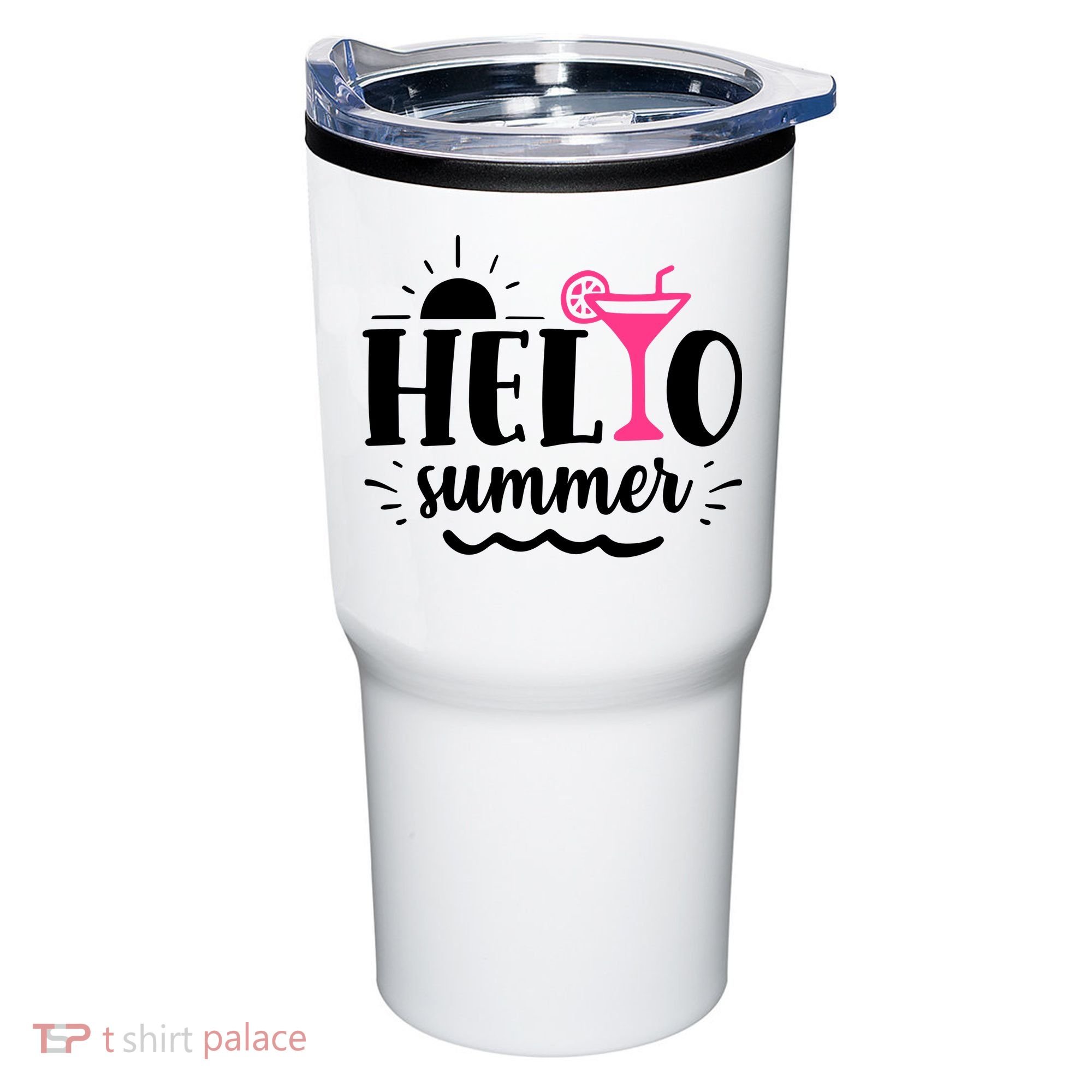 Hello Summer Vacation Fun Tumbler