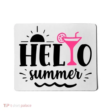 Hello Summer Vacation Fun Mousepad