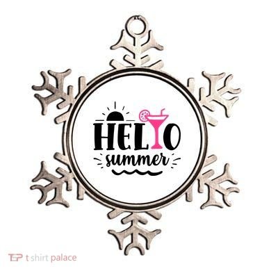 Hello Summer Vacation Fun Ornament
