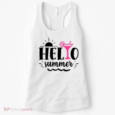 Hello Summer Vacation Fun Women's Tank Top