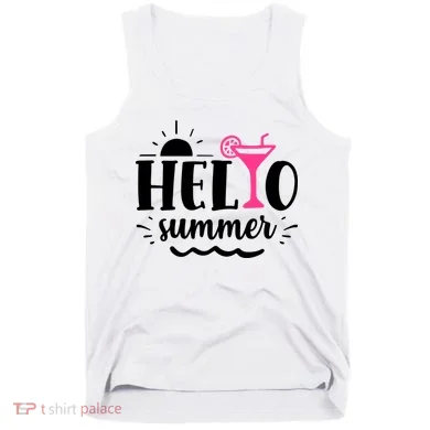 Hello Summer Vacation Fun Tank Top