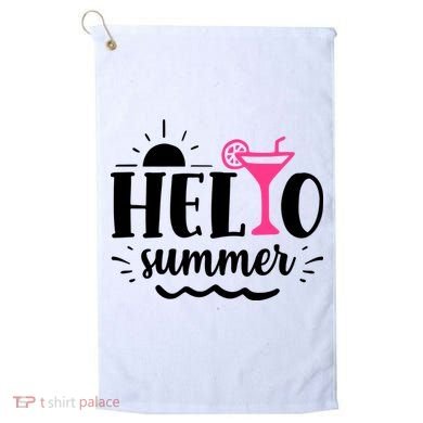 Hello Summer Vacation Fun Golf Towel