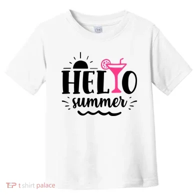 Hello Summer Vacation Fun Toddler T-Shirt
