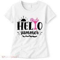 Hello Summer Vacation Fun Women's T-Shirt thumb 0