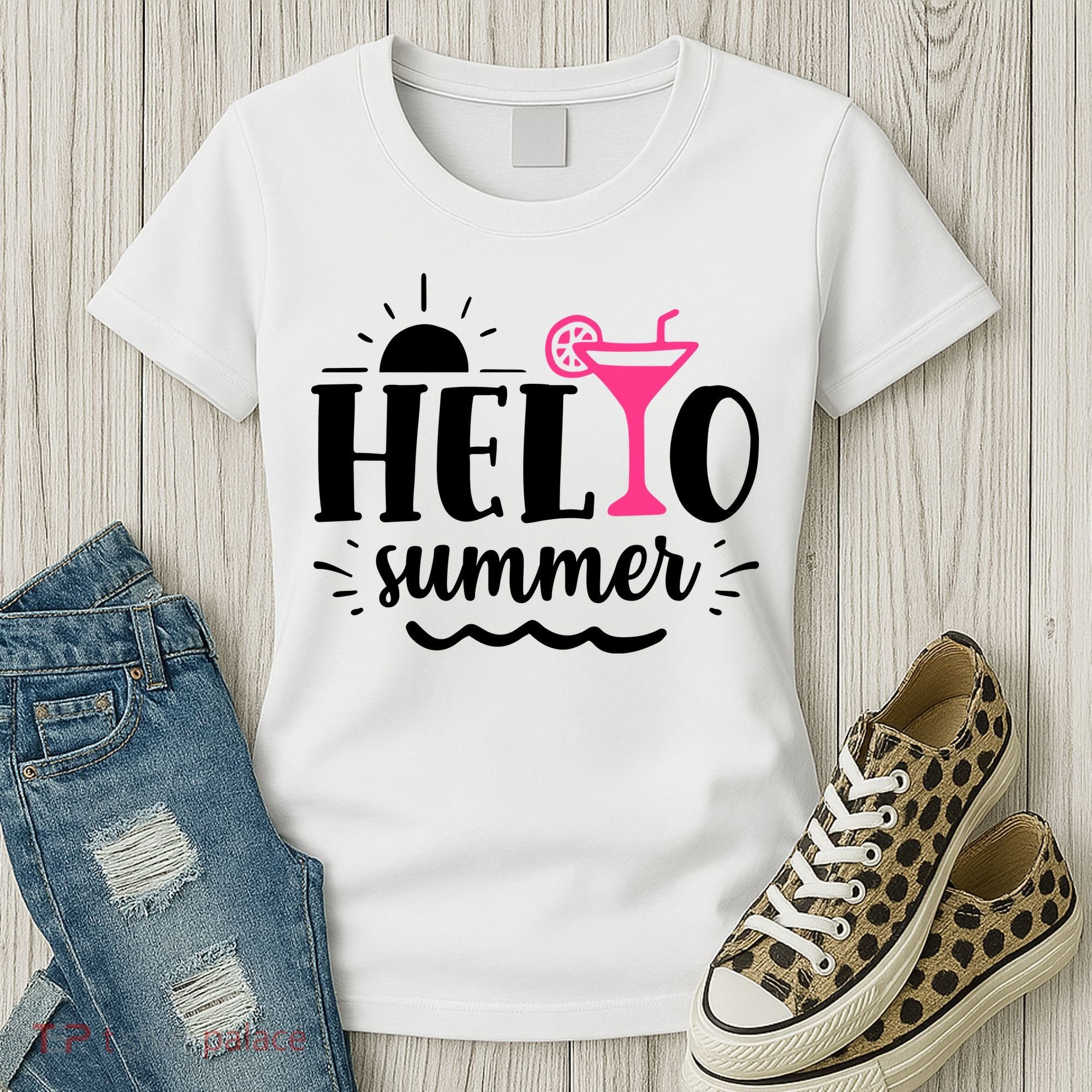 Hello Summer Vacation Fun Women's T-Shirt